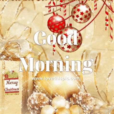 Gold Ornament Themed Good Morning Gif Pictures, Photos, and Images for Facebook, Tumblr ...