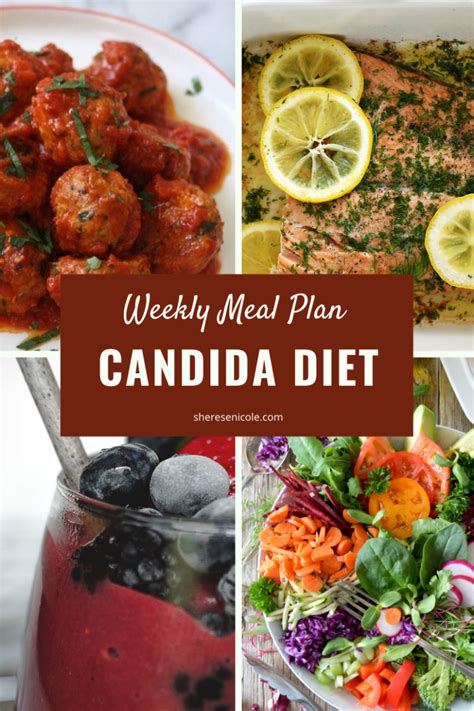 Candida Diet Weekly Meal Plan [Download] - Sherese Nicole