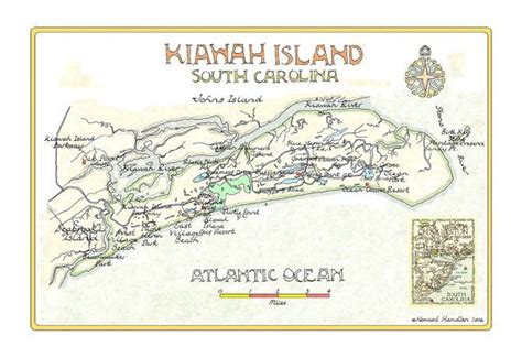 Kiawah Island South Carolina Map - Etsy | Kiawah island south carolina, Kiawah island, Kiawah