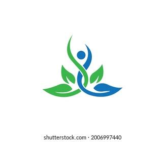 Wellness Health Logo Design Vector Template Stock Vector (Royalty Free ...