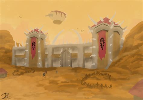 Landmarks of Azeroth - #2 The Orcish Capital - IPad Pro + Apple Pencil (Autodesk SketchBook) : r/wow