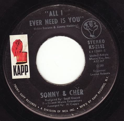 Sonny & Chér* - All I Ever Need Is You | Releases | Discogs