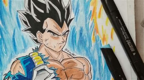 DRAWING ULTRA INSTINCT VEGETA | 109-110 - YouTube