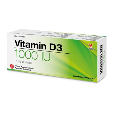 VITAMIN D3 1000 IU STRIPS – PIM Pharmaceuticals