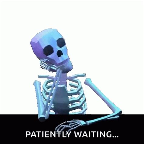 Waiting Patiently Waiting GIF - Waiting Patiently Waiting Skeleton - Discover & Share GIFs