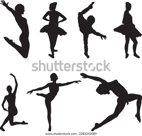 Black Silhouette Ballet Dancer Word Ballet Stock Vector (Royalty Free) 2283242089 | Shutterstock