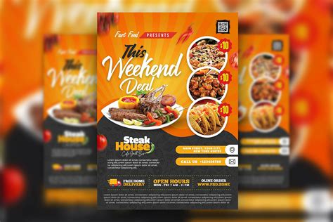 Restaurant Food Menu Four Page Brochure Template Pres - vrogue.co