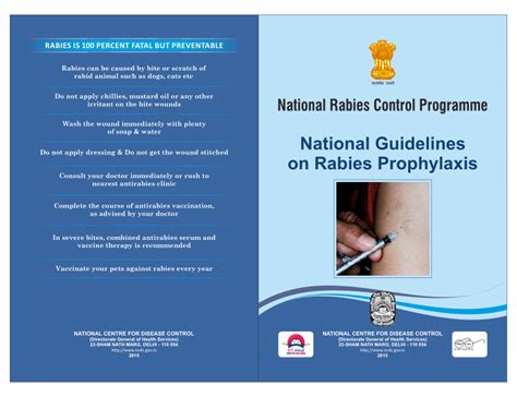 (PDF) National Guidelines on Rabies Prophylaxis