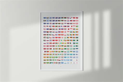 Flags of the World Poster Printed or Digital Interactive - Etsy