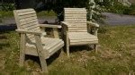 Chunky Garden Chairs | The Wooden Workshop | Bampton, Devon