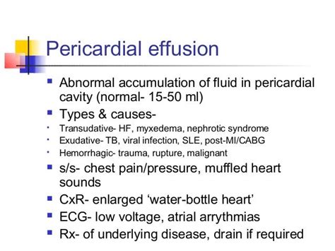 Pericardial disease