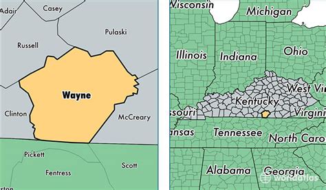 Wayne County, Kentucky / Map of Wayne County, KY / Where is Wayne County?