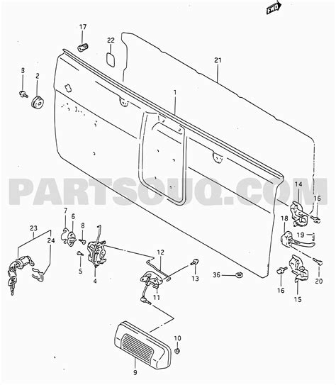 13. Body | Suzuki Vitara/Sidekick SE416 SE416 (MY:~95, Santana) | Parts Catalogs | PartSouq