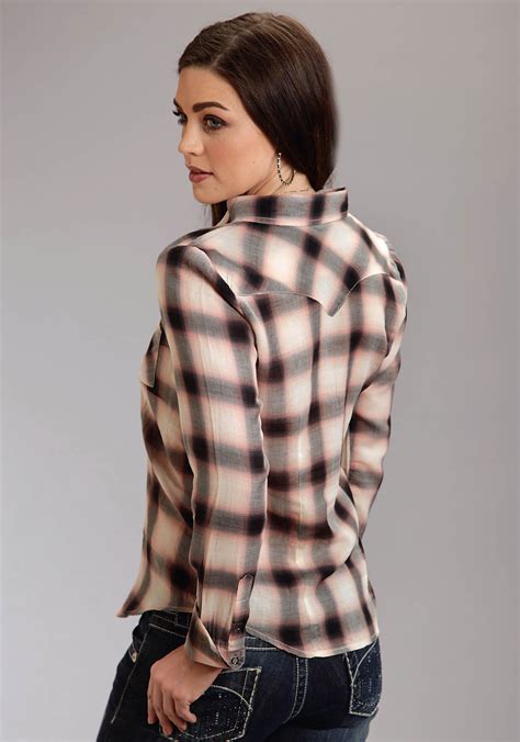 Stetson Women's CAMEO PLAID WESTERN SNAP SHIRT