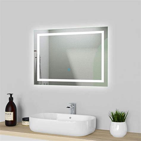 LED Bathroom Mirror Wall Mounted Illuminated 700 X 500mm - China ...