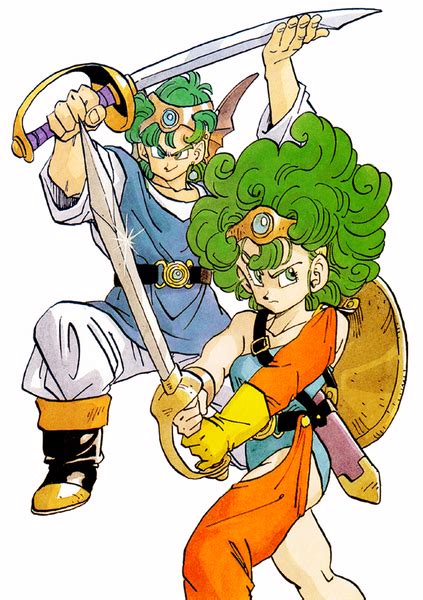 Dragon Quest 4 Hero and Heroine Art by Akira Toriyama : dragonquest ...