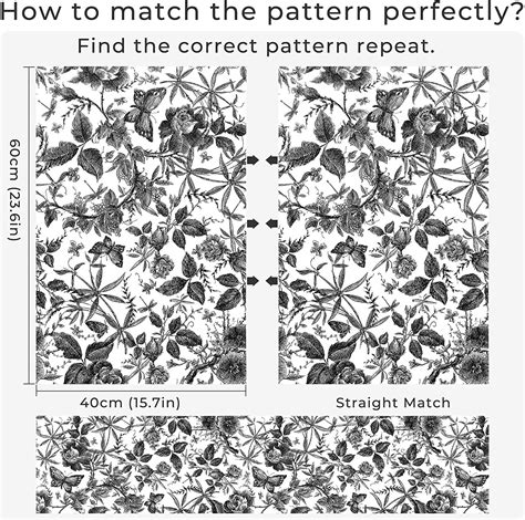 Peel And Stick Vintage Floral Wallpaper: Black And White Wallpaper For ...