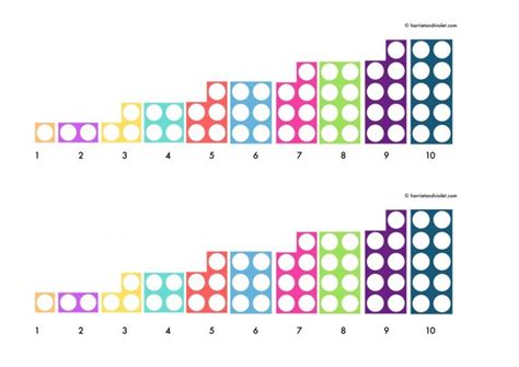 Numicon style number line 0-10 - Printable Teaching Resources (With ...