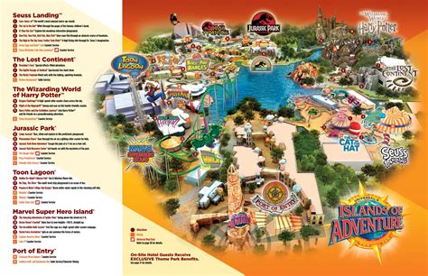 Universal Islands of Adventure Map - Orlando - Ontheworldmap.com