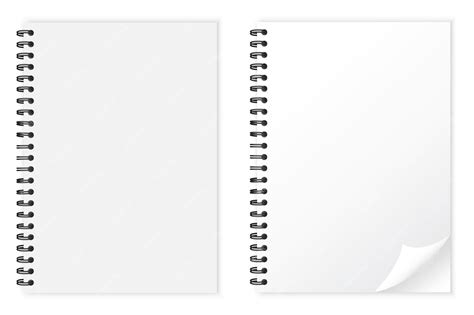 Premium Vector | Realistic white notepad White notebook mockup isolated Business concept Stock ...