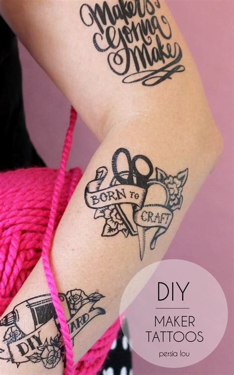 DIY Maker Tattoos Persia Lou - Free Tattoo Ideas