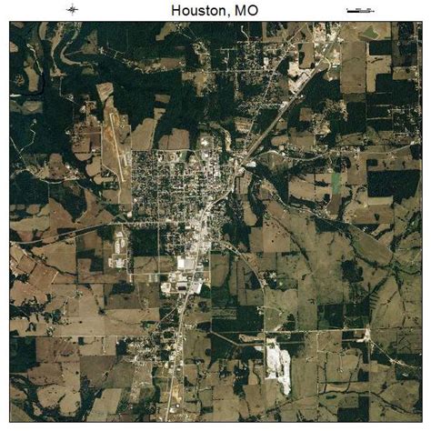 Aerial Photography Map of Houston, MO Missouri