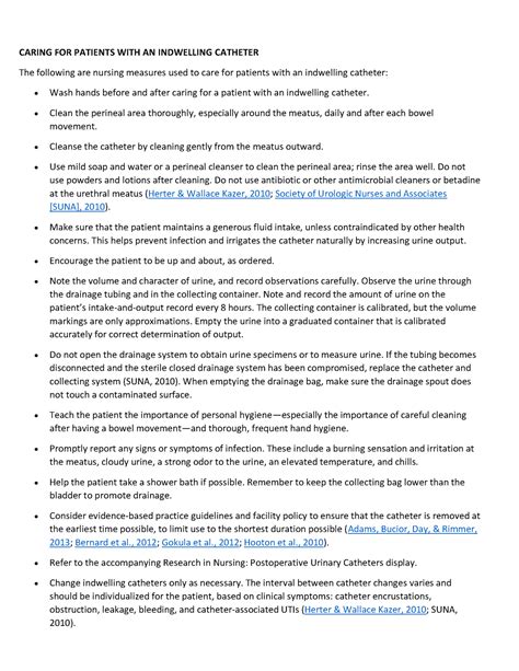 Caring for an Indwelling Urinary Catheter - CARING FOR PATIENTS WITH AN INDWELLING CATHETER The ...
