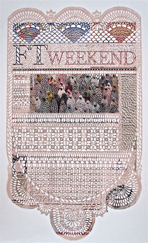 Myriam Dion : Newspaper Pages Cut Like Embroidered Lace | R U M T O S S E T