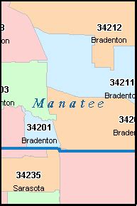 BRADENTON Florida, FL ZIP Code Map Downloads