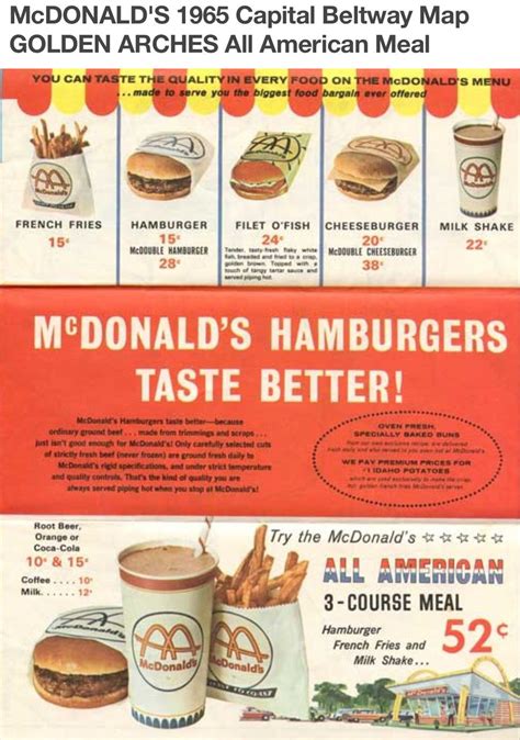 McDonalds vintage.... | Retro recipes, Vintage menu, Vintage ads