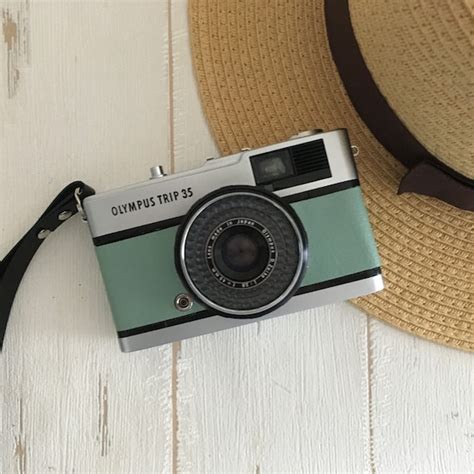 Olympus Trip 35 Vintage Film Camera With New Opal Green | Etsy