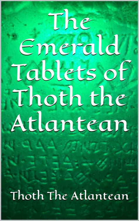 The Emerald Tablets of Thoth the Atlantean by Thoth The Atlantean | Goodreads