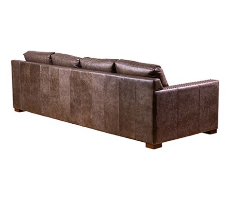 Dark Chestnut Leather Sofa | The Arrangement