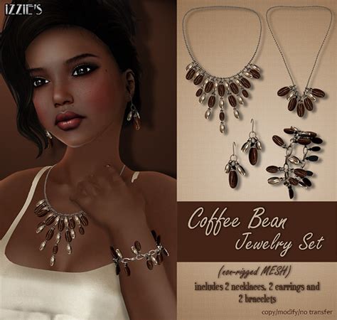 Coffee Bean Jewelry Set for FAIR | Izzie's