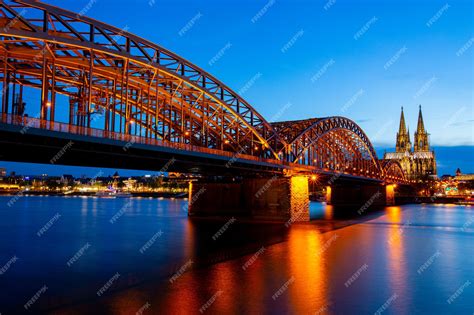 Premium Photo | Cologne cathedral and river bridge landmark ,garmany