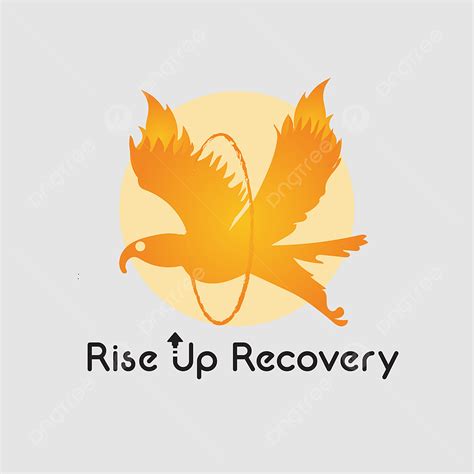 Recovery Logo Vector Hd Images, Rise Up Recovery Logo Design And Eagle ...