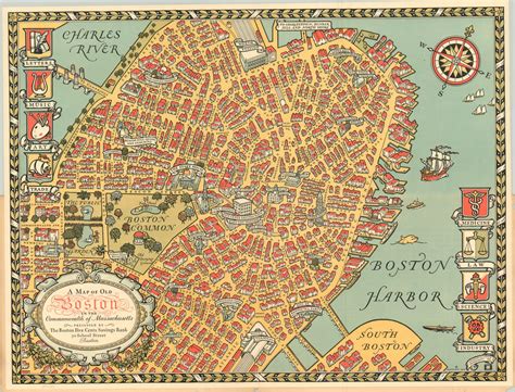 A Map of Old Boston | Curtis Wright Maps