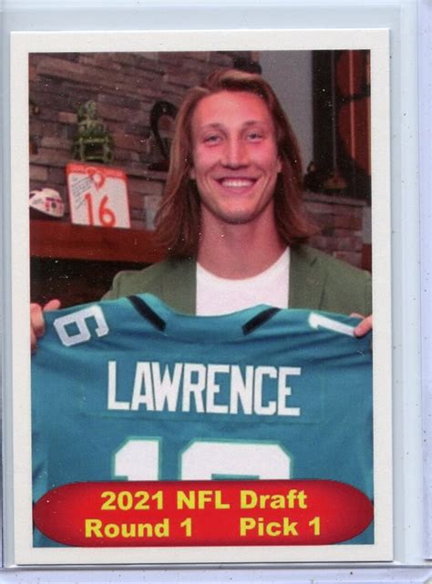 Trevor Lawrence Rookie Jacksonville Jaguars First Ever NFL - Etsy