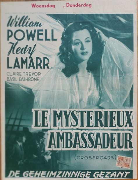 CROSSROADS original Belgian poster 1953 HEDY LAMARR - MOVIE★INK. AMSTERDAM