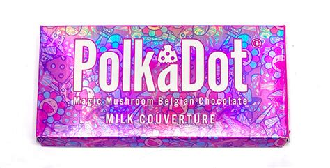 polka dot Belgian chocolate bar Oregon - polka dot shroom bars