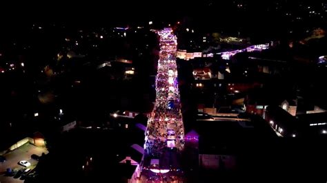 Newport Pagnell Christmas lights switch on! drone footage 2023 - YouTube