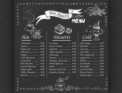 Chalkboard Menu Templates – 37+ Free Psd, Eps Format Download with ...