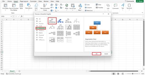 How to Use SmartArt Hierarchy in Excel - Sheetaki