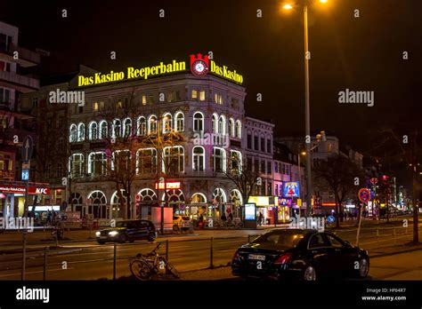 Reeperbahn at night, the red-light St Pauli district, Hamburg Stock ...