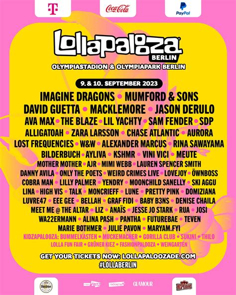 Lollapalooza Berlin 2023 Timeline