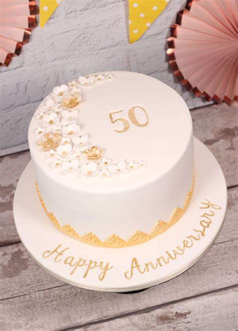 50th Wedding Anniversary Cake - Cakey Goodness