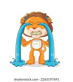 Lion Crying Illustration Character Vector Stock Vector (Royalty Free) 2265197691 | Shutterstock