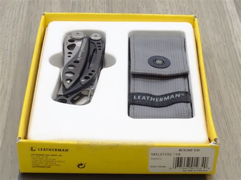 Leatherman Skeletool CX Lightweight Multitool BLACK W/ Leatherman Nylon Sheath | eBay