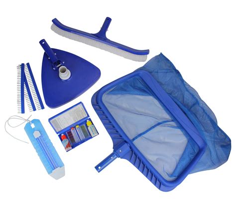 5-Piece Deluxe Pool Cleaning Maintenance and Te st Kit Set - QVC.com