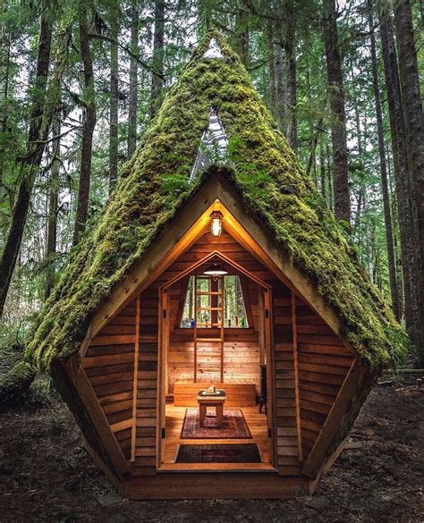 Architecture & Design on Instagram: “Describe this cabin in ONE word! The Pointy House is a tiny ...